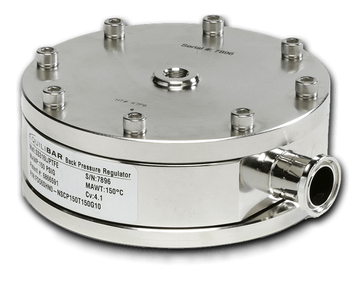 Fermeture de la valve du régulateur de contre-pression Equilibar (BPR)